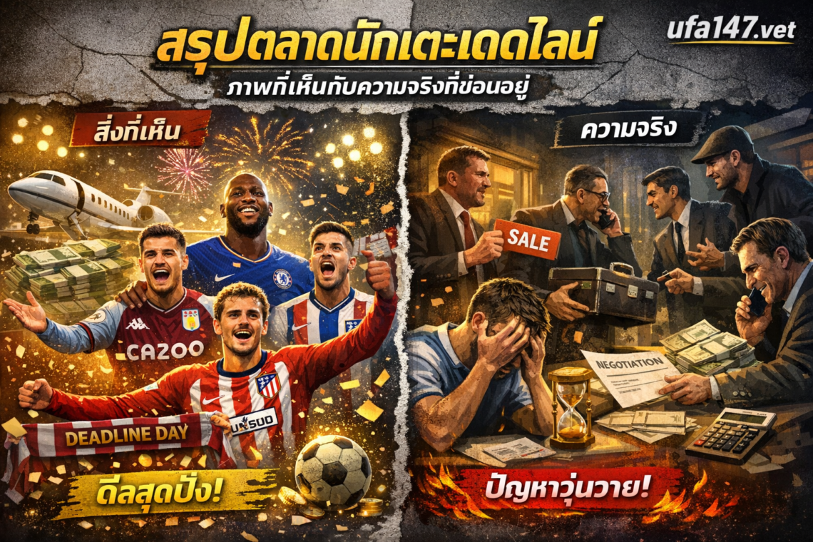 สรุปตลาดนักเตะเดดไลน์