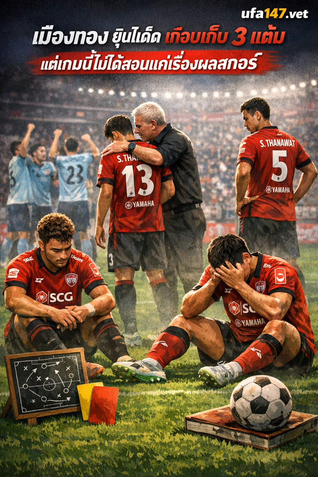 เมืองทอง ยูไนเต็ด เกือบเก็บ 3 แต้ม